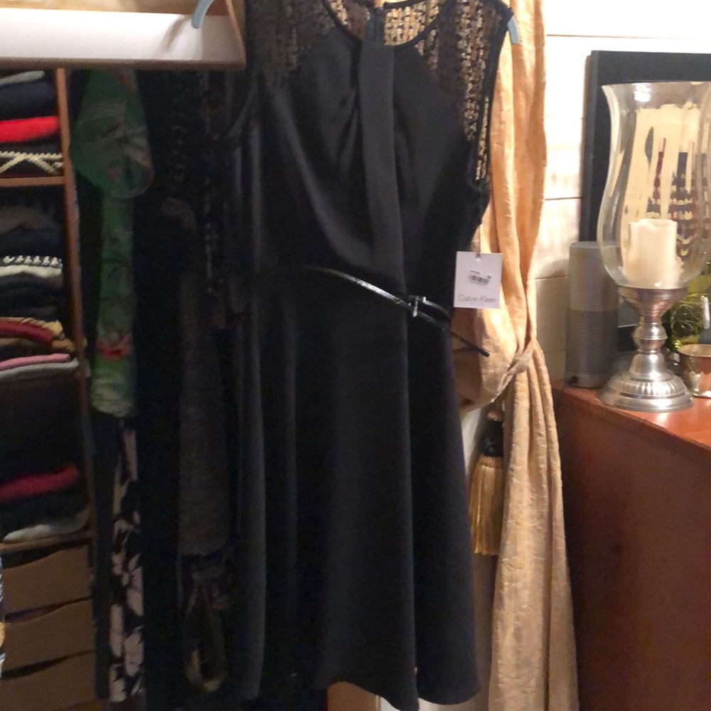 Calvin Kline black cocktail dress s8